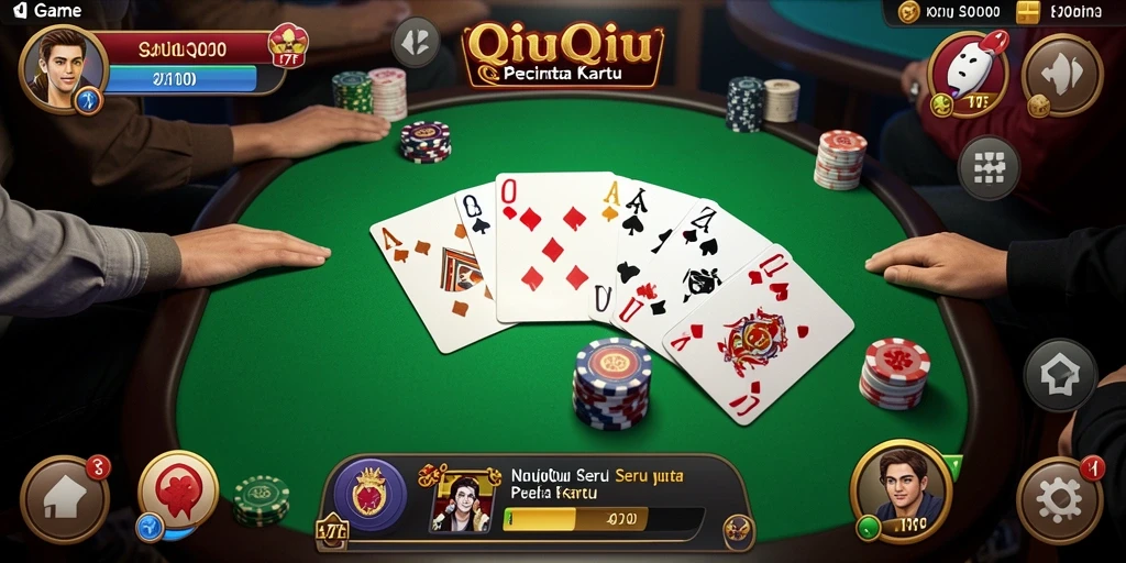 Tampilan gameplay seru dari game QiuQiu 47F.