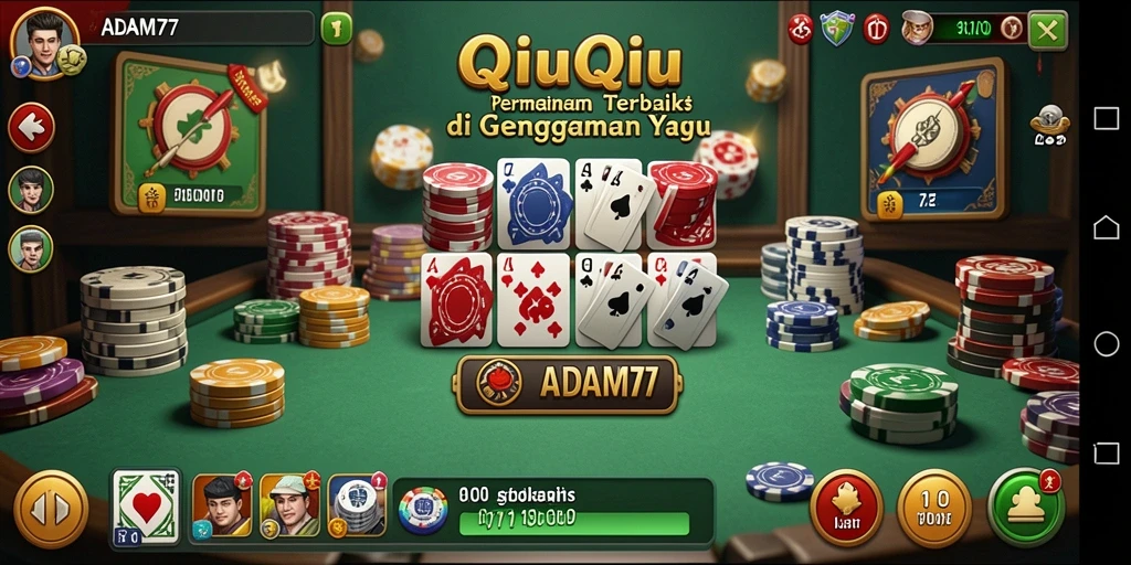 Tampilan gameplay QiuQiu yang seru dan menarik.