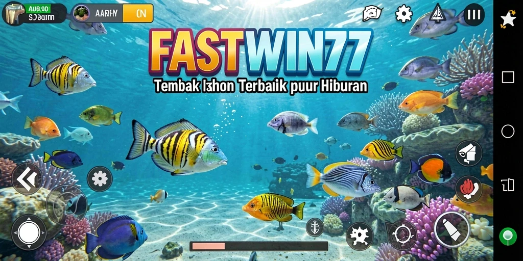 Screenshot gameplay FASTWIN77 menampilkan aksi menembak ikan yang seru.