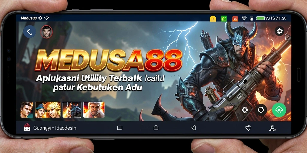 Tampilan antarmuka pengguna MEDUSA88 yang intuitif dan menarik.