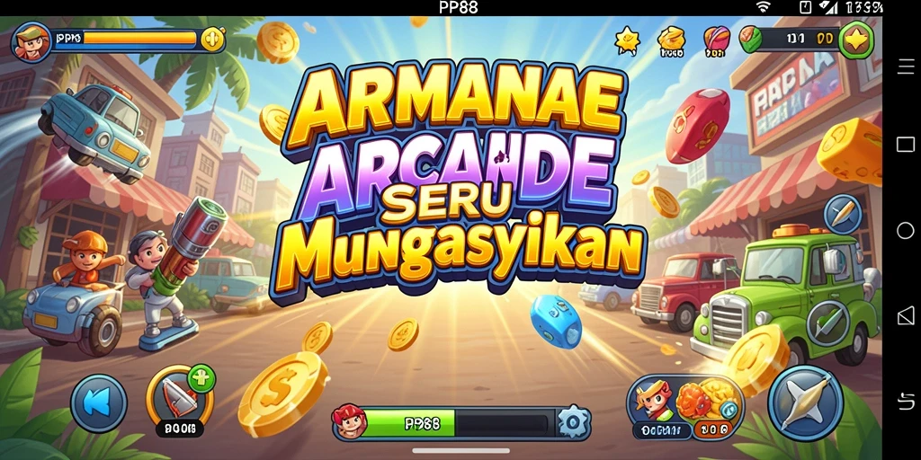 Screenshot utama PP88 menampilkan gameplay seru dari permainan Arcade.