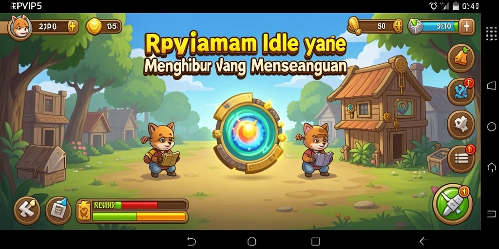 Tampilan gameplay RPVIP5 yang menarik saat bermain Idle.