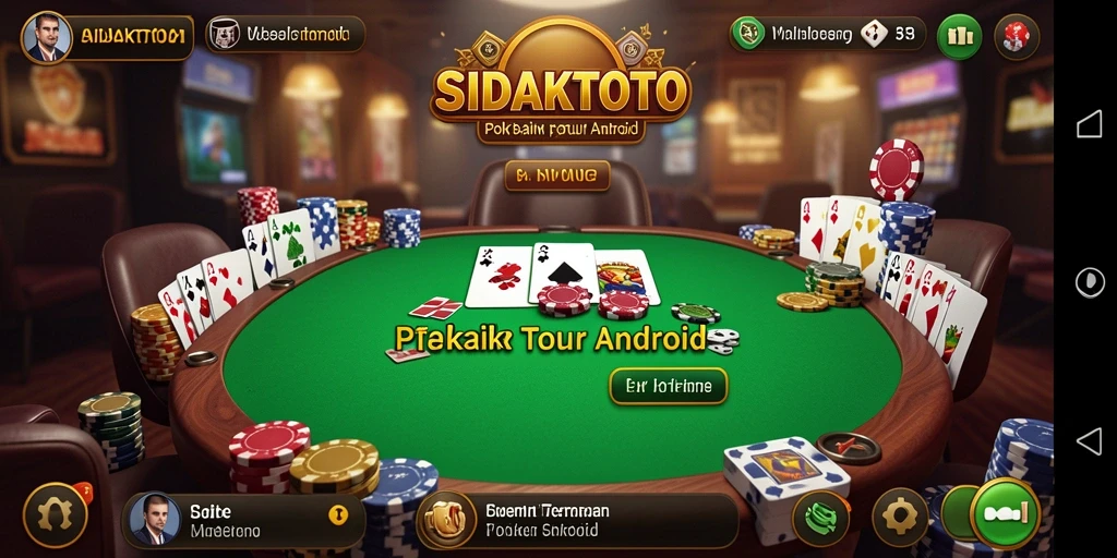 Screenshot gameplay SIDAKTOTO yang menampilkan aksi seru permainan Poker.