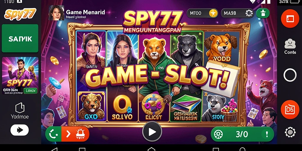 Screenshot gameplay Slot SPY77 yang menampilkan keseruan permainan.